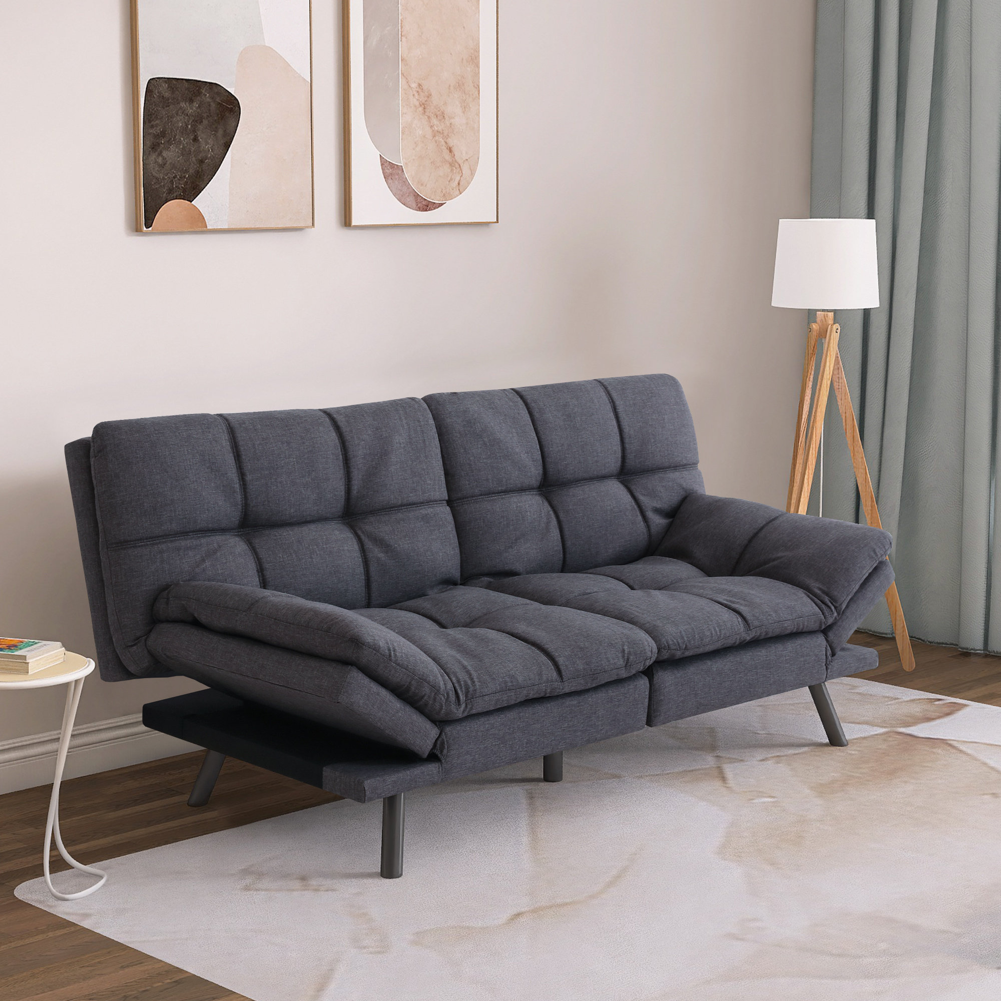 Euro loveseat futon discount